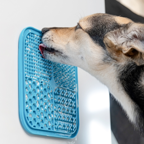 BoneItUp Lick Mat For Dogs & Cats – BPA-Free Silicone Slow Feeder Mat For Anxiety & Dental Health